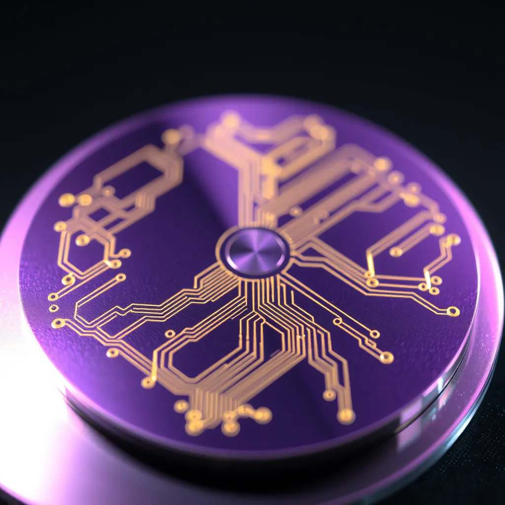 一个真实感的硅晶圆图标